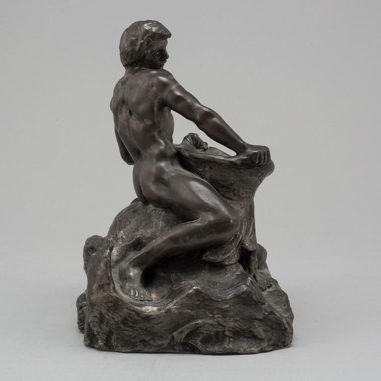 HENRI LOUIS LEVASSEUR, a sculpture, zinc. Signed H Levasseur.