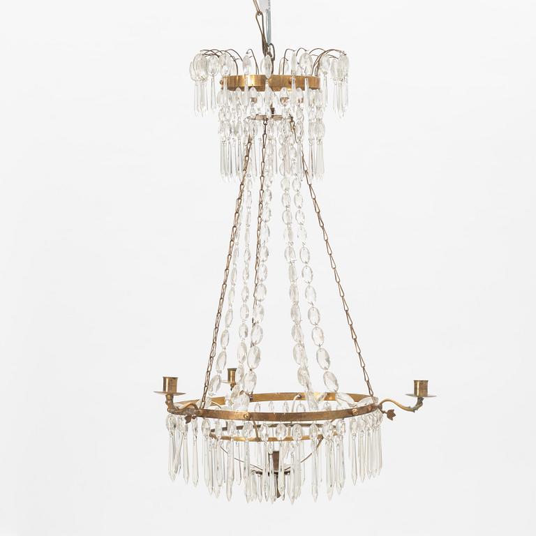 A Gustavian Chandelier, late 18th Century.