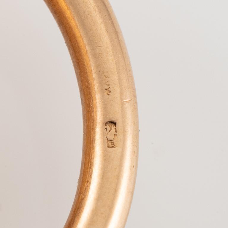 IWC, pocket watch, hunter, 14K gold, 52 mm.