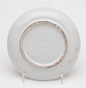 SERVISDELAR, 7 st, lergods, empire, sannolikt Frankrike, 1800-tal.