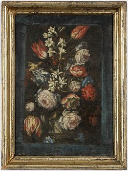 Italian school, 16th/17th century, Flower still life.