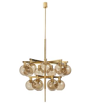 42. Hans-Agne Jakobsson, a chandelier model "T348/15", Hans-Agne Jakobsson AB, Markaryd 1960s-70s.