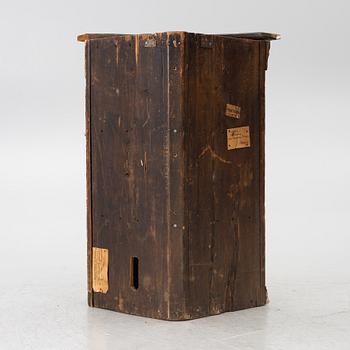 Corner cabinet, folk art, dated 1795.