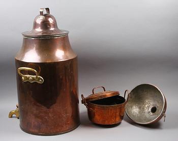 PARTI KOPPAR, 3 delar, 1800-tal.