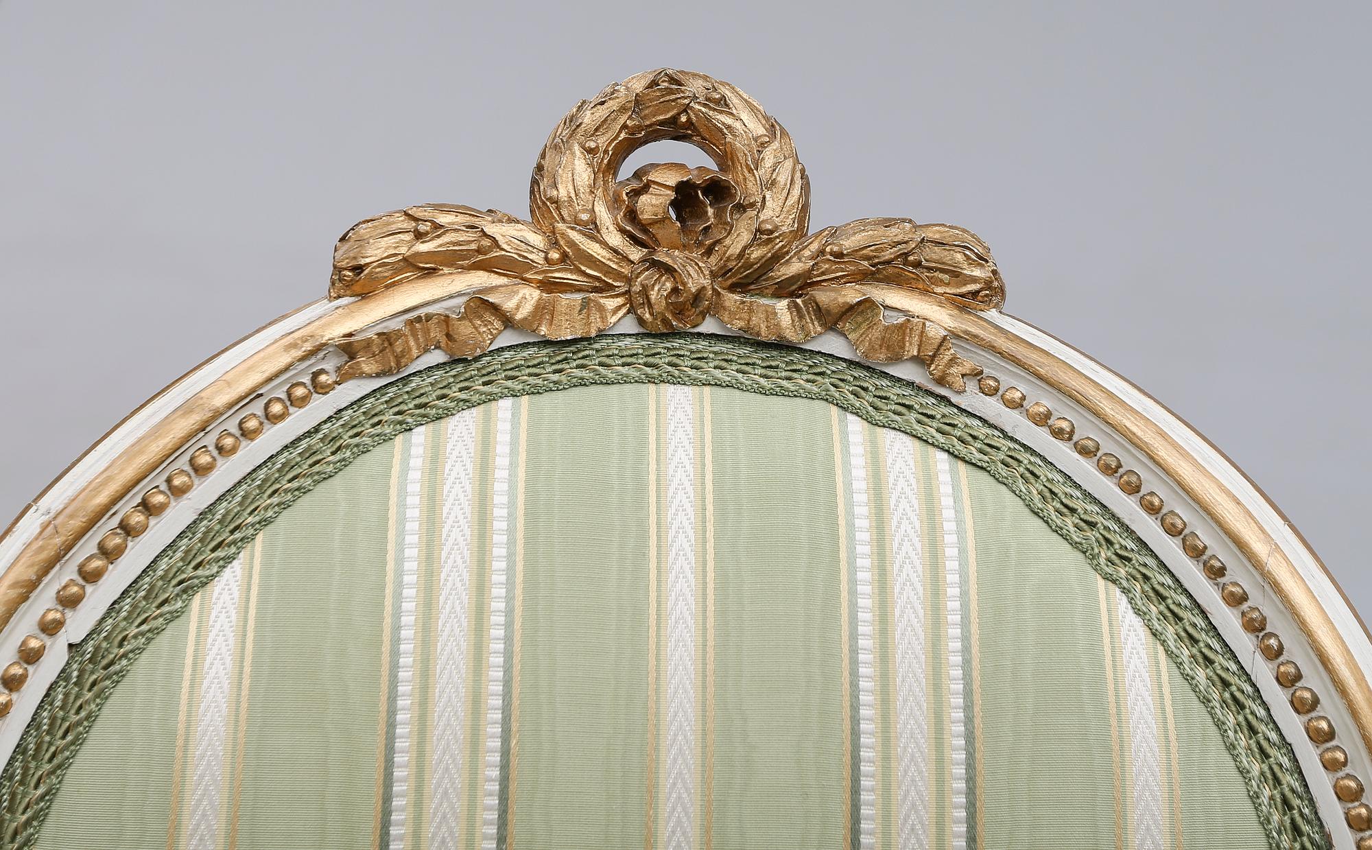 KARMSTOLAR, 1 par, gustaviansk stil, 1900-talets början.