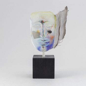 Claes Uvesten, glasskulptur, unik, signerad.