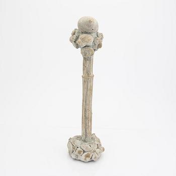 Sam Stigsson, a signed and dated 210 concrete sculpture/candle stick.