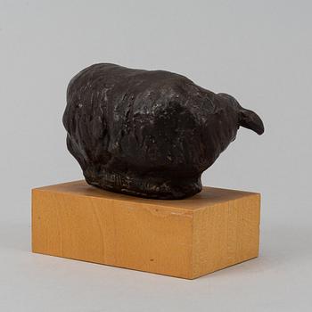 Henrik Allert, skulptur, brons, signerad. Höjd 7 cm.