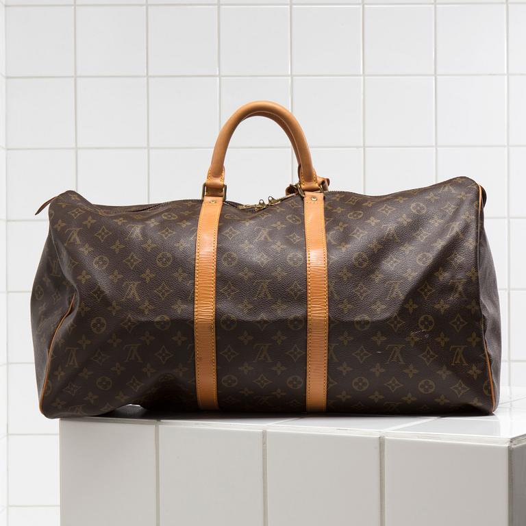 VÄSKA / WEEKENDBAG, "Keepall 55", Louis Vuitton.