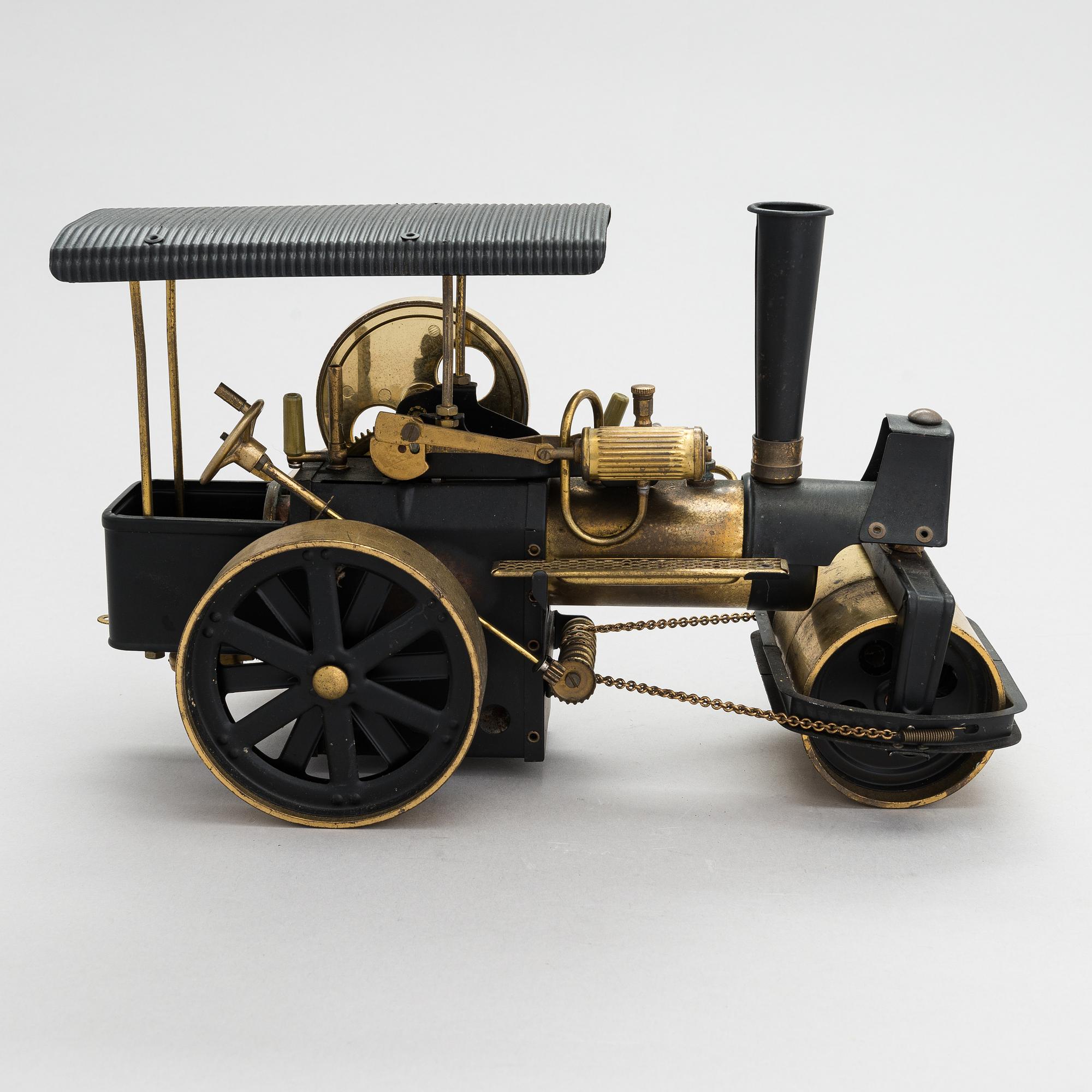 Steam engine, latter half of the 20th century, marked Western Germany.