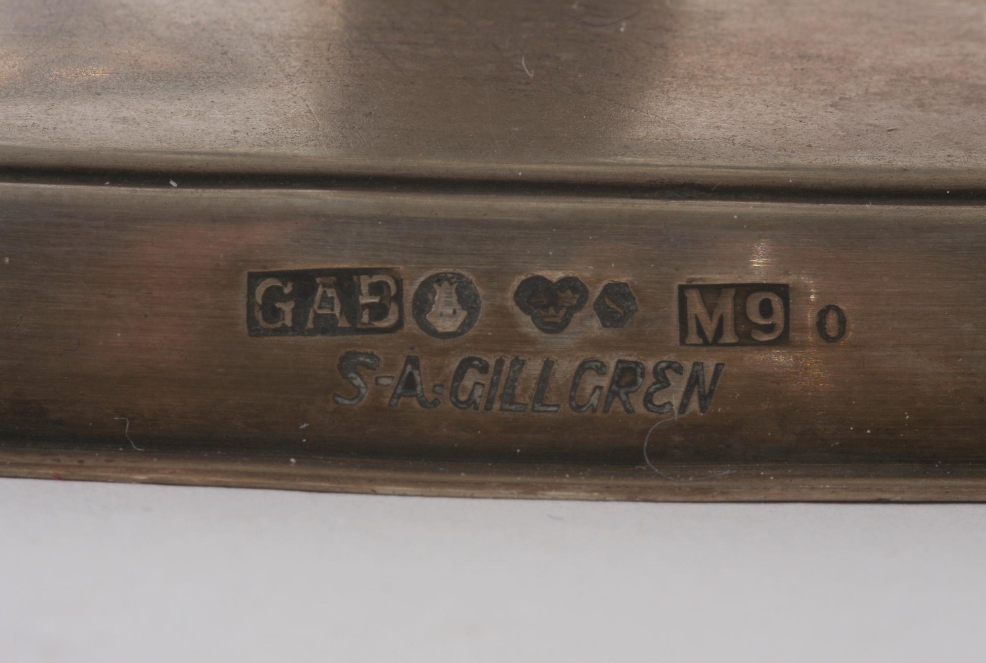 LJUSSTAKAR, ett par, silver, S-A Gillgren,
G.A.B 1962.
