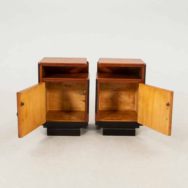 Bedside Tables, a Pair, Art Deco, First Half of the 20th Century.