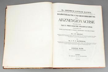 FRIEDRICH GOTTLOB HAYNE, 4 vol i 2, Darstellung und Beschreibung der Arzneygewächse.., Berlin resp Leipzig 1829-1848.