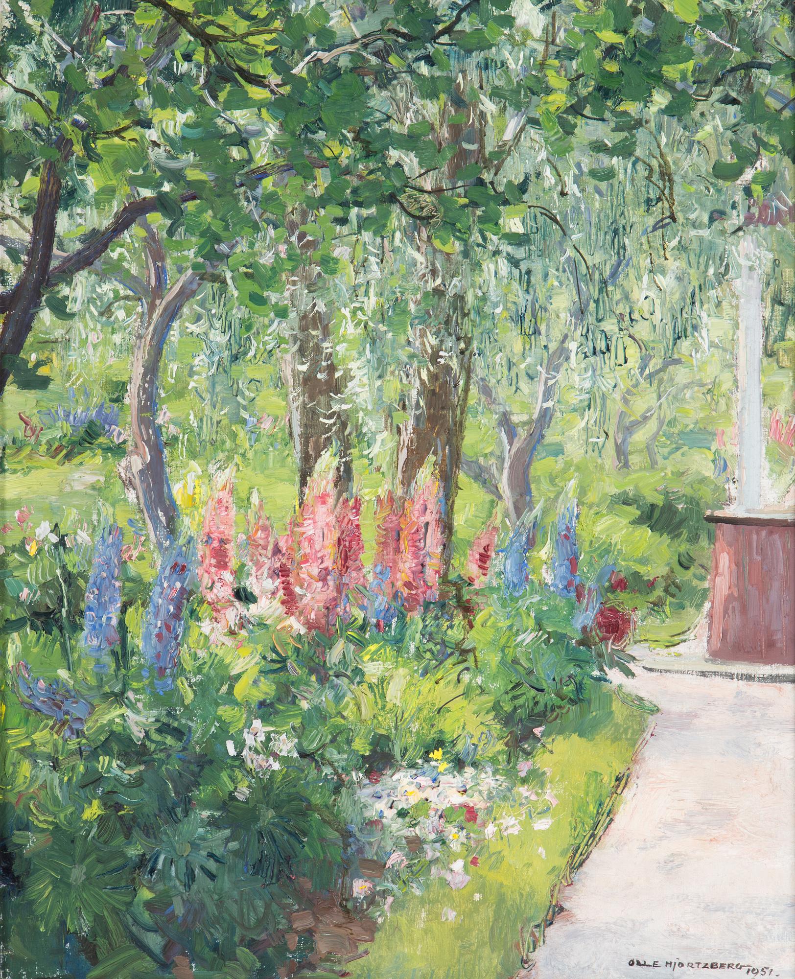 OLLE HJORTZBERG, oil on canvas, signed Olle Hjortzberg and dated 1951.