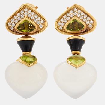 A pair of Marina B earrings.