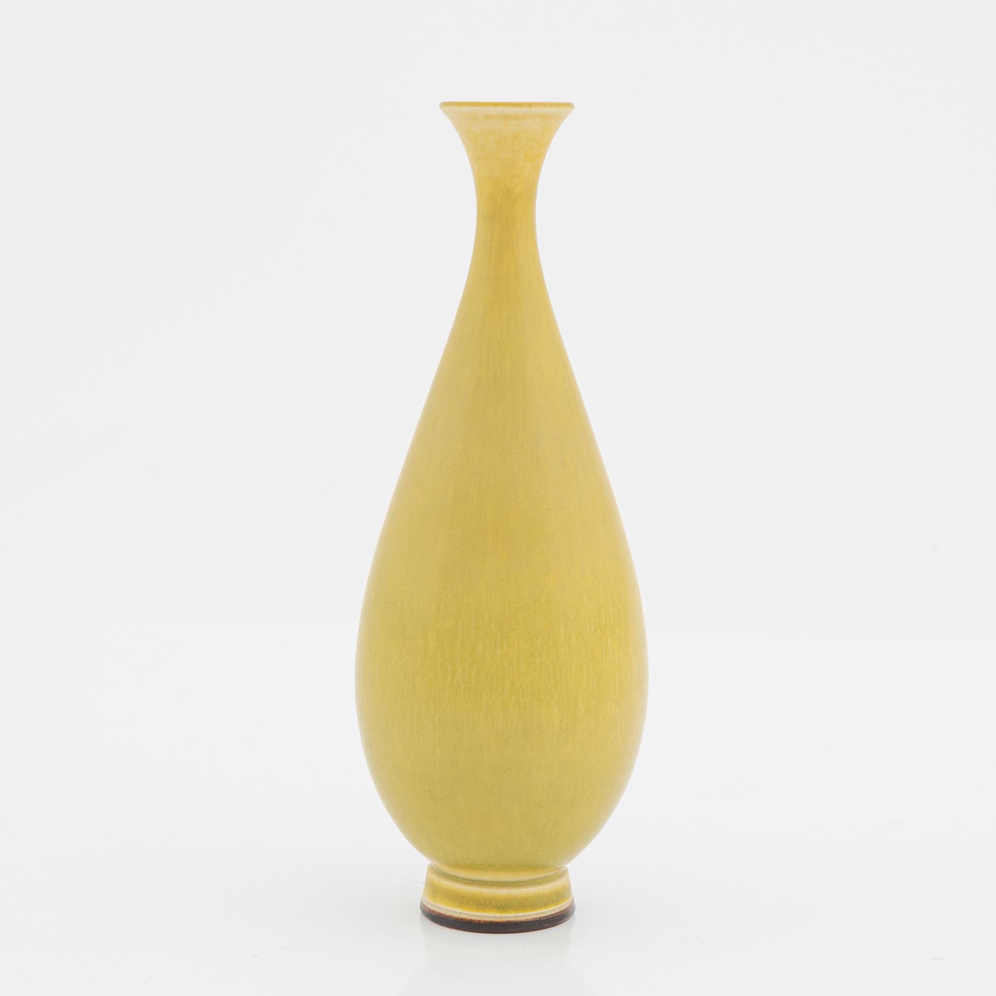 Berndt Friberg, a stoneware vase, Gustavsberg studio, Sweden 1957.