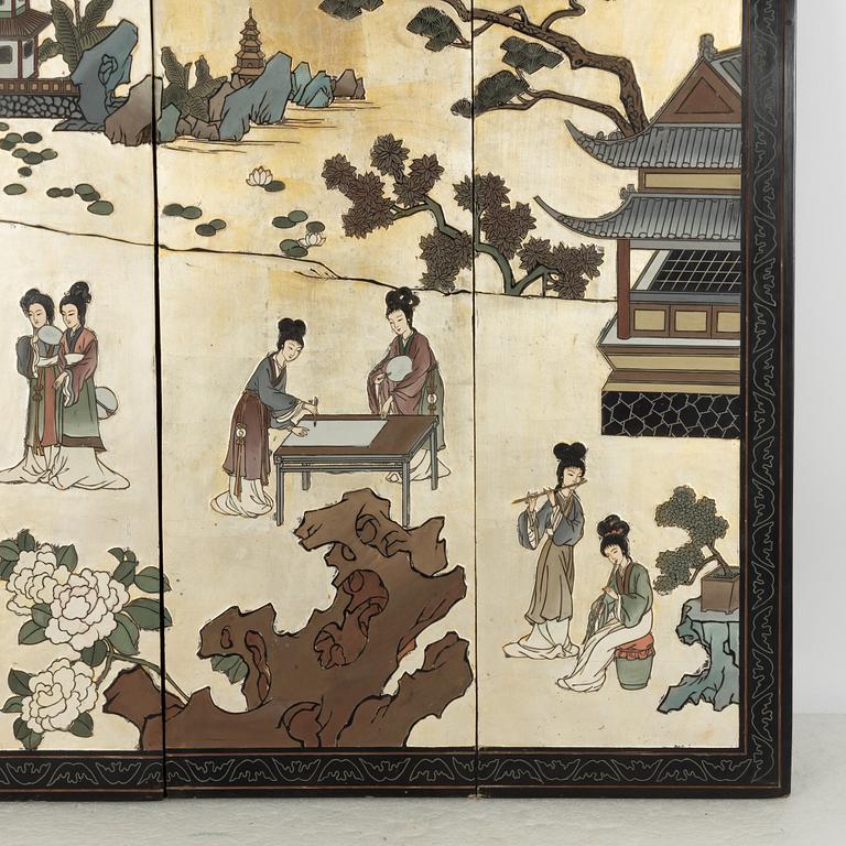 A four part panel, China, second half of the 20th Century.