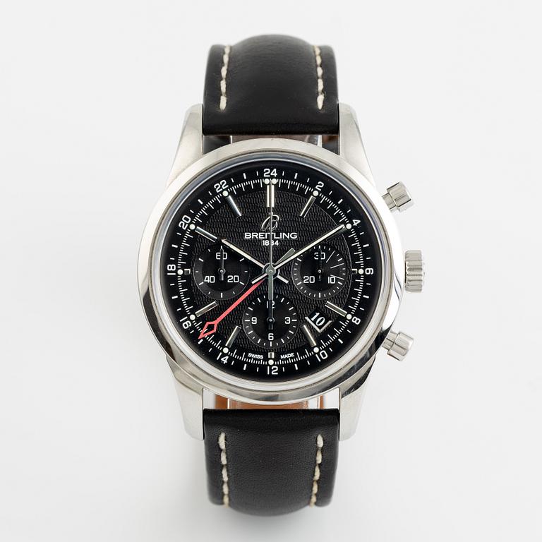 Breitling, Transocean GMT, "Limited Edition", kronograf, 43 mm.