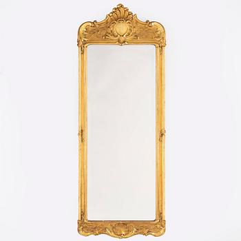 SPEGEL OCH KONSOLBORD, rokokostil, 1900-tal.