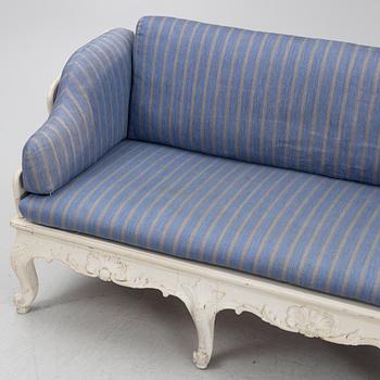 A Swedish Rococo-style sofa,  19th century.