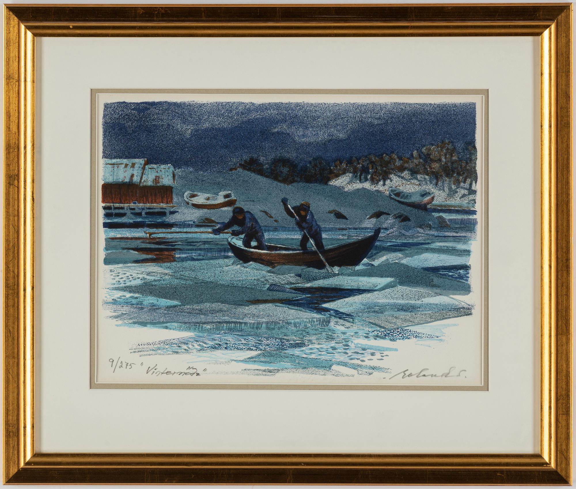 ROLAND SVENSSON, colour lithograph, signed and no 9/275.