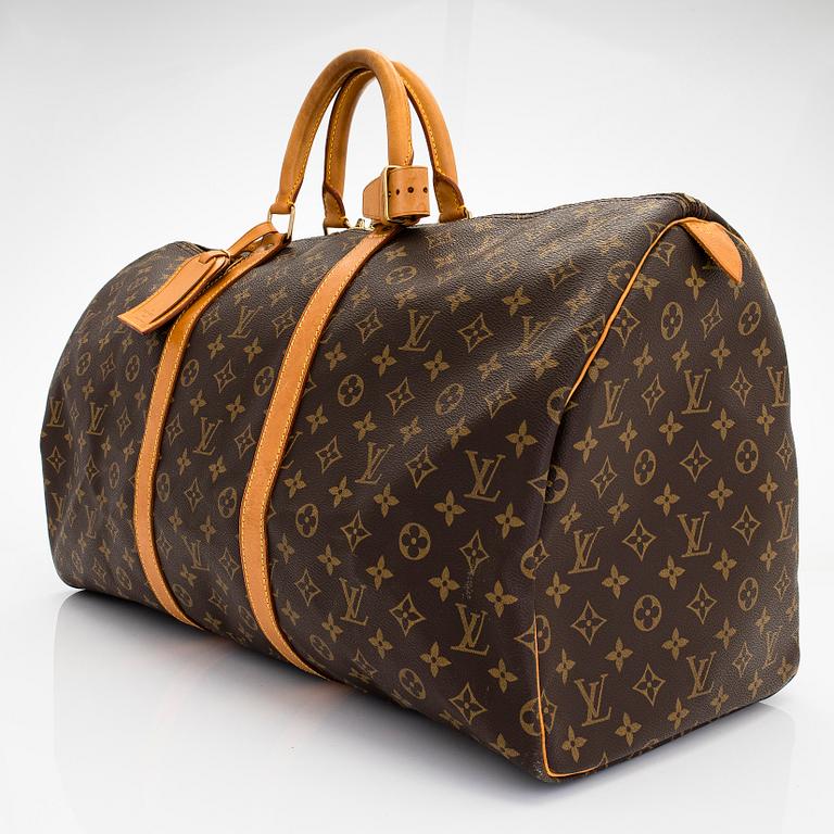 Louis Vuitton, a Monogram Canvas 'Keepall 55' bag.