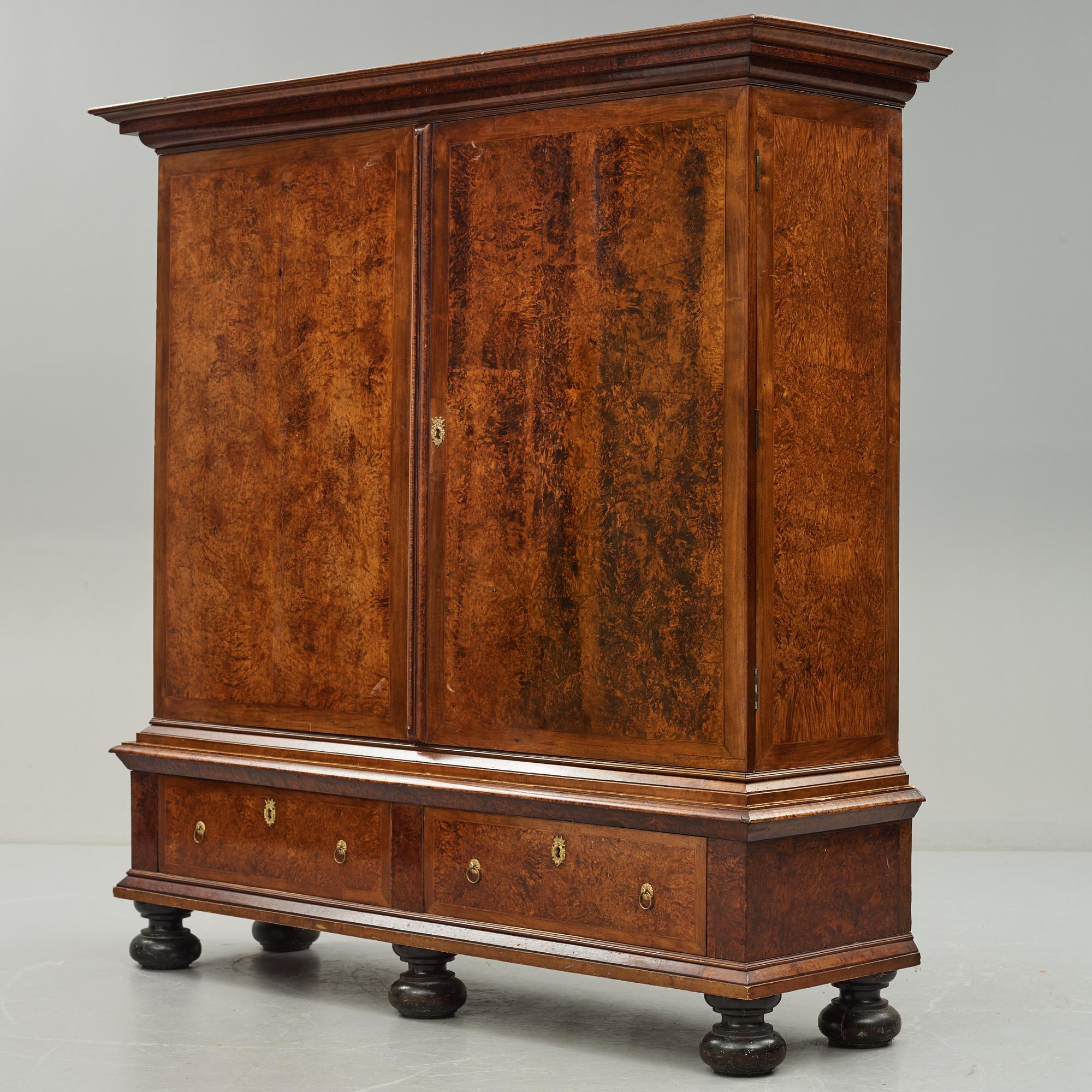A Swedish late baroque cabinet, first half of the 18th century.