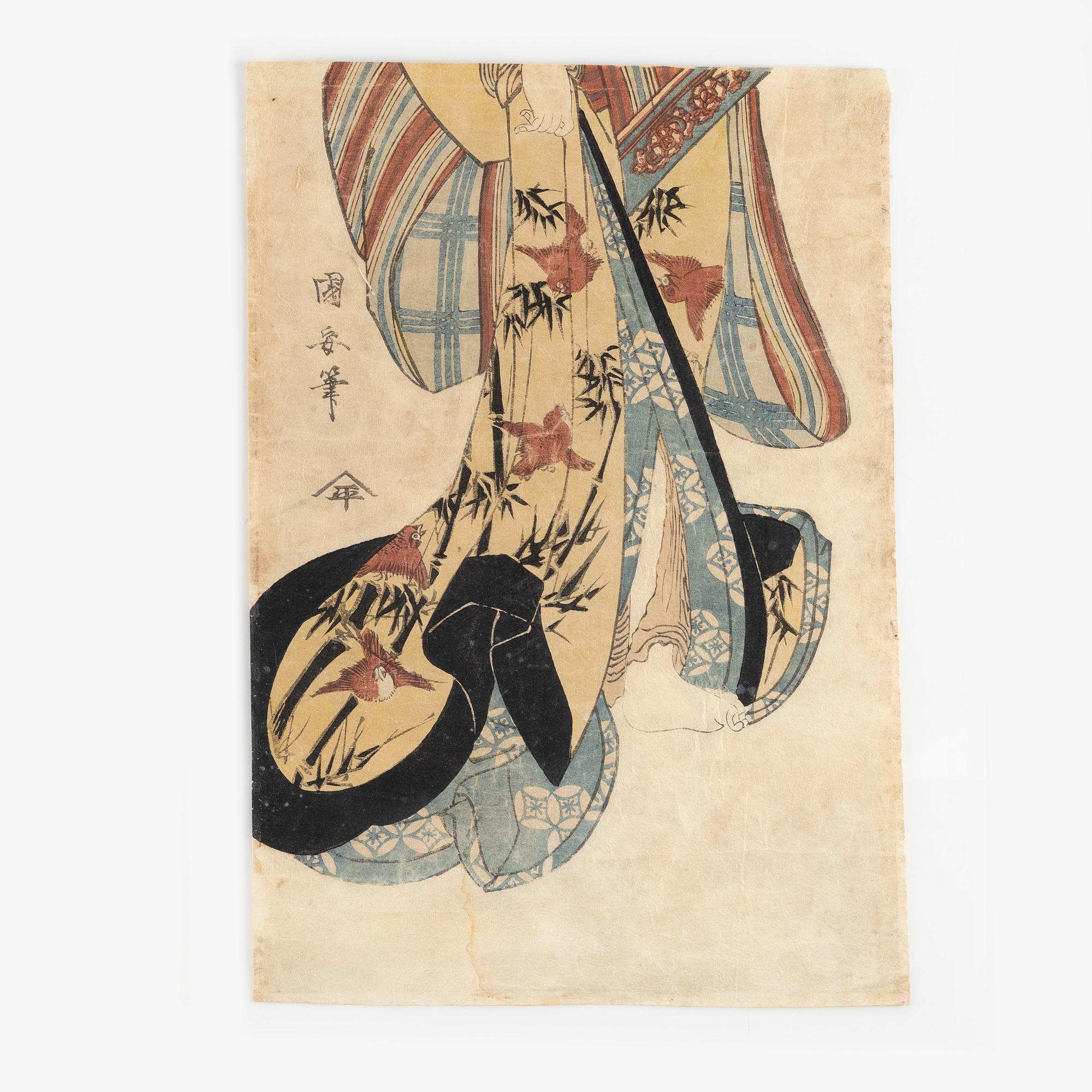 Kuniyasu, träsnitt, 1800-tal.