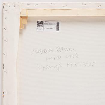 Jebah Baum, blandteknik på duk, signerad och daterad 2008 a tergo.