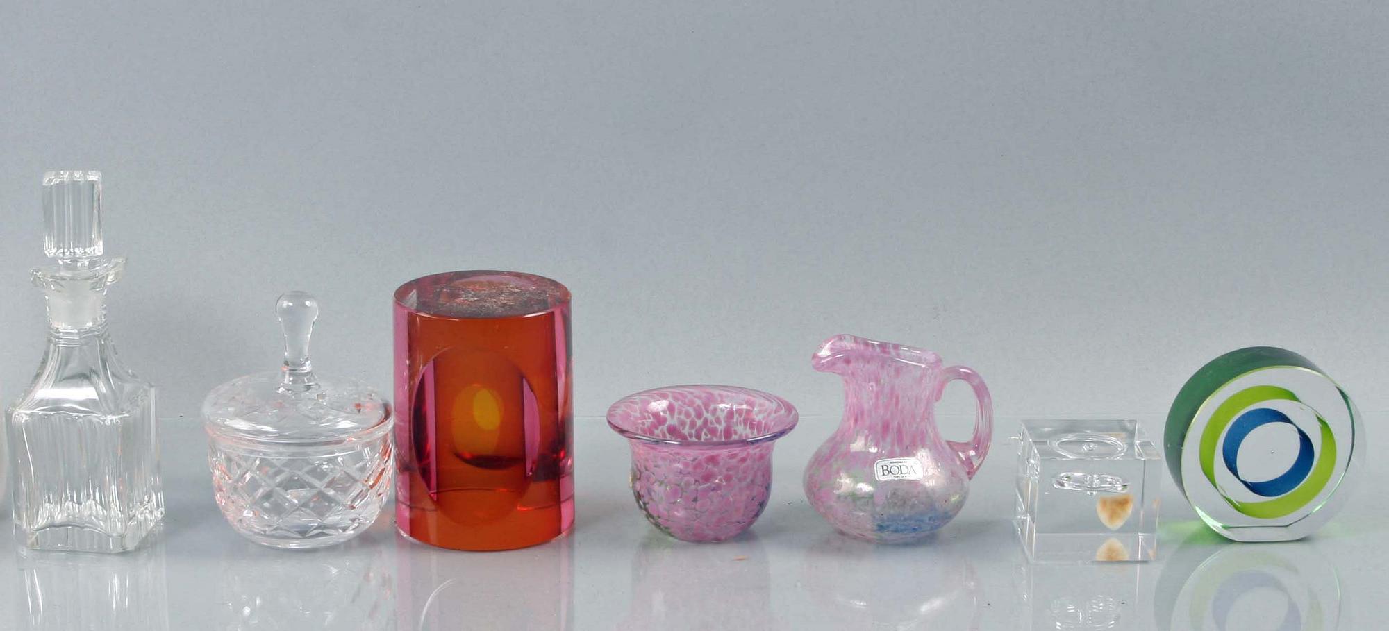 PARTI GLAS, 16 delar, bl a Orrefors o Kosta.