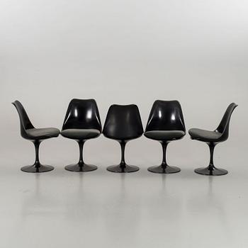 EERO SAARINEN, stolar, 5 st, "Tulip", Knoll International.