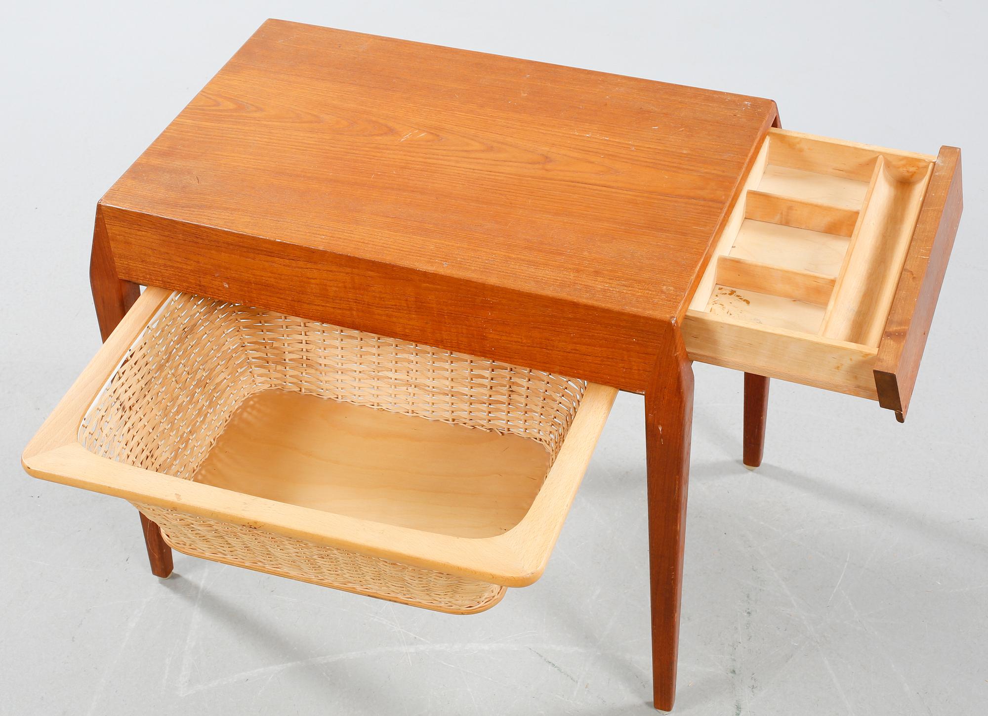 A swedish 1960s sewing table by Werner Fredriksen, Eric Gustafsson Möbelfabrik.