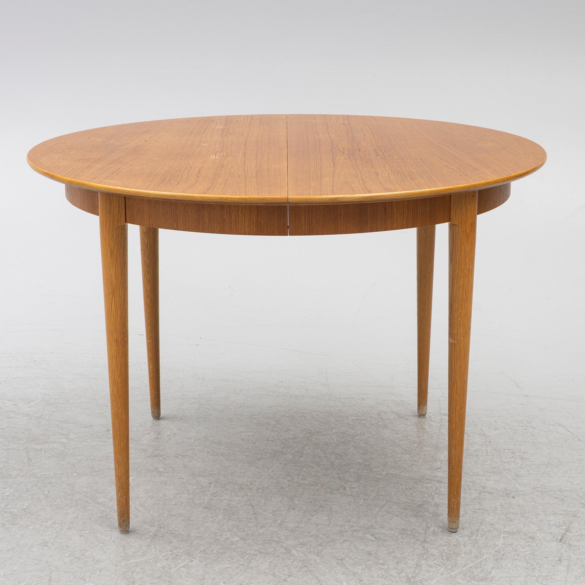Dining table, mid-20th century.