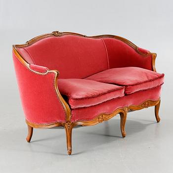 A sofa in the style of rococo by Lani, Malmö, second half of the 20th century.