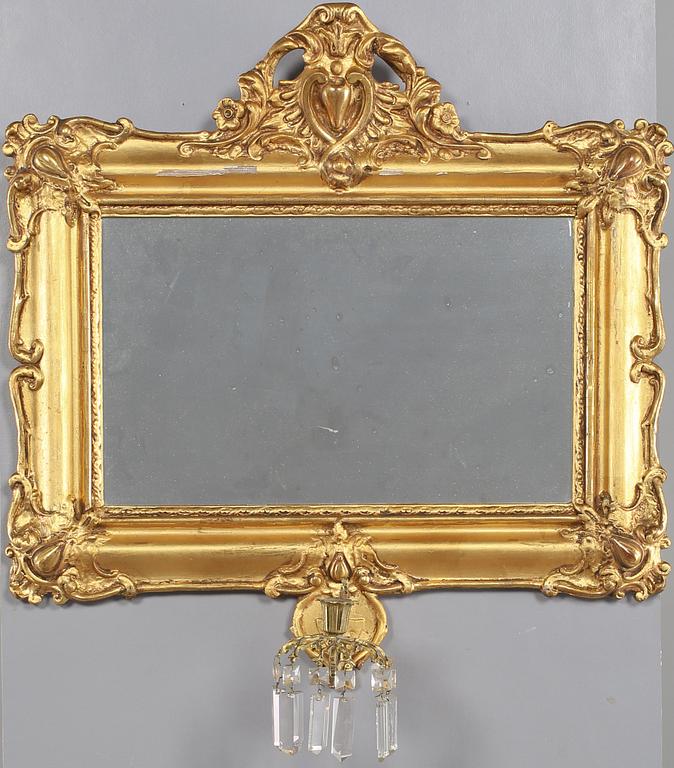 SPEGELLAMPETT, nyrokoko, 1800-talets andra hälft.