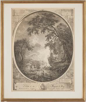 Johan Fredrik Martin · JOHAN FREDRIK MARTIN, etsning, efter målning av Elias Martin, daterad 1777 i plåten.