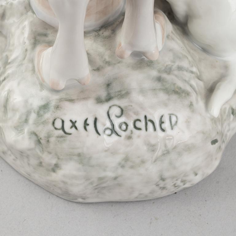A set of four porcelain figurines, Bing & Grøndahl and Royal Copenhagen, Denmark.