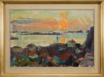CARL GUNNE, olja på duk, sign.