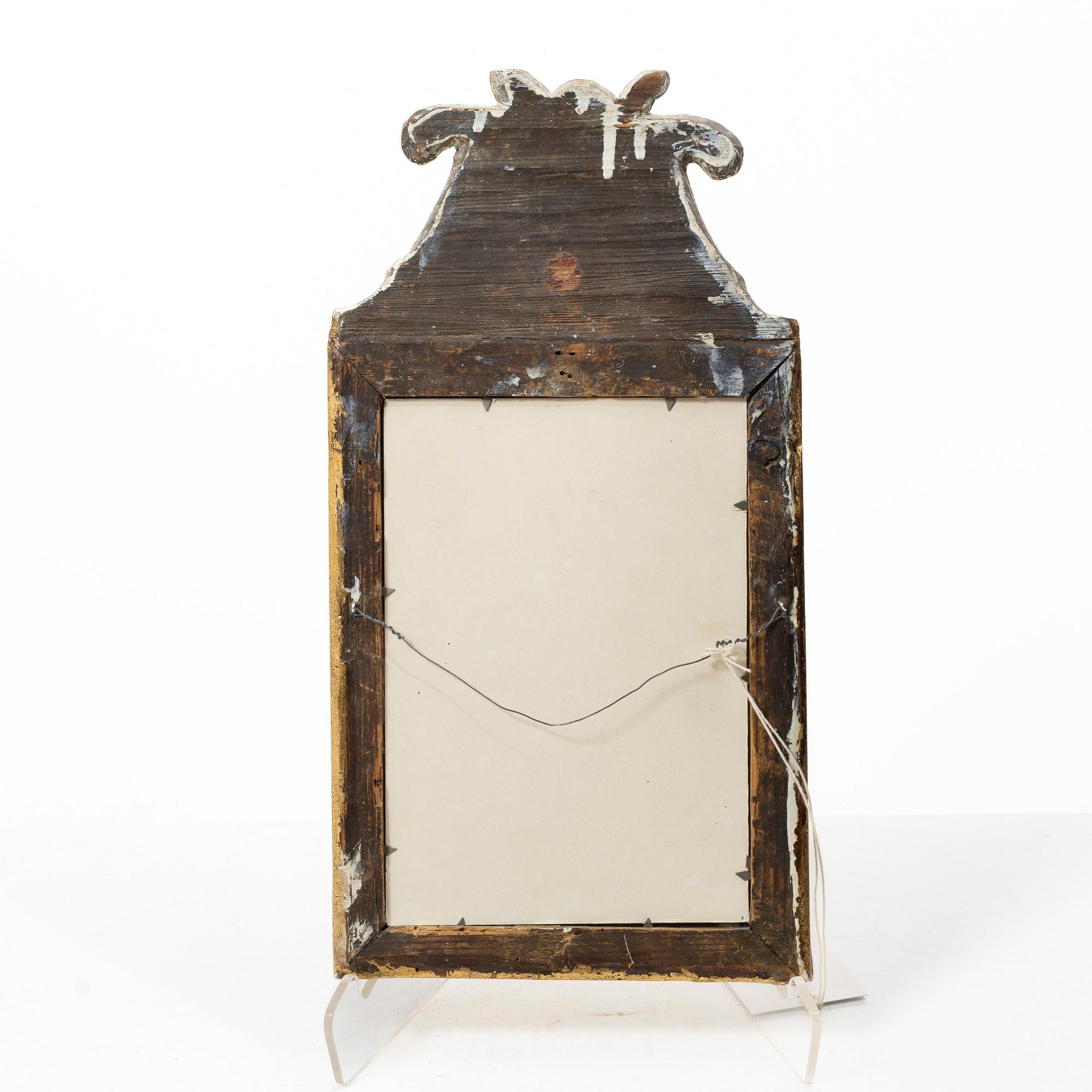 Mirror, folk art, circa 1800.