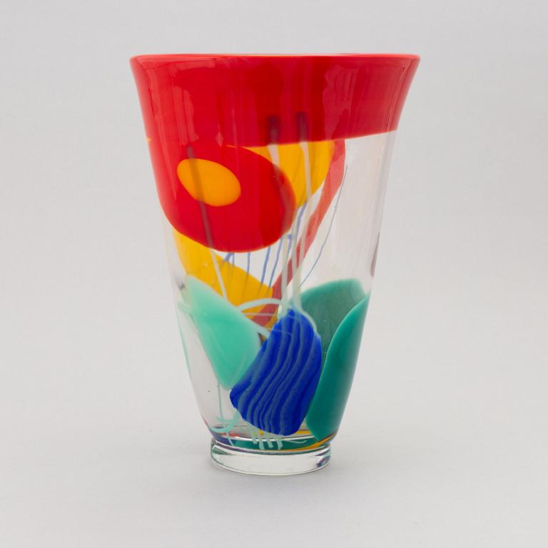 Berit Johansson, a glass vase, Pauly CVM, Venice, Italy 1999.