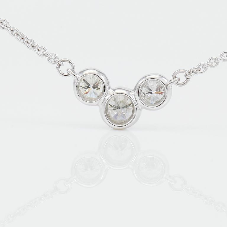COLLIER, briljantslipade diamanter totalt ca 0.28 ct.