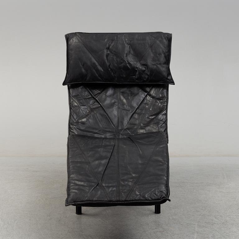A 1980/90's "Skye" leather lounge chair by Tord Björklund, IKEA.