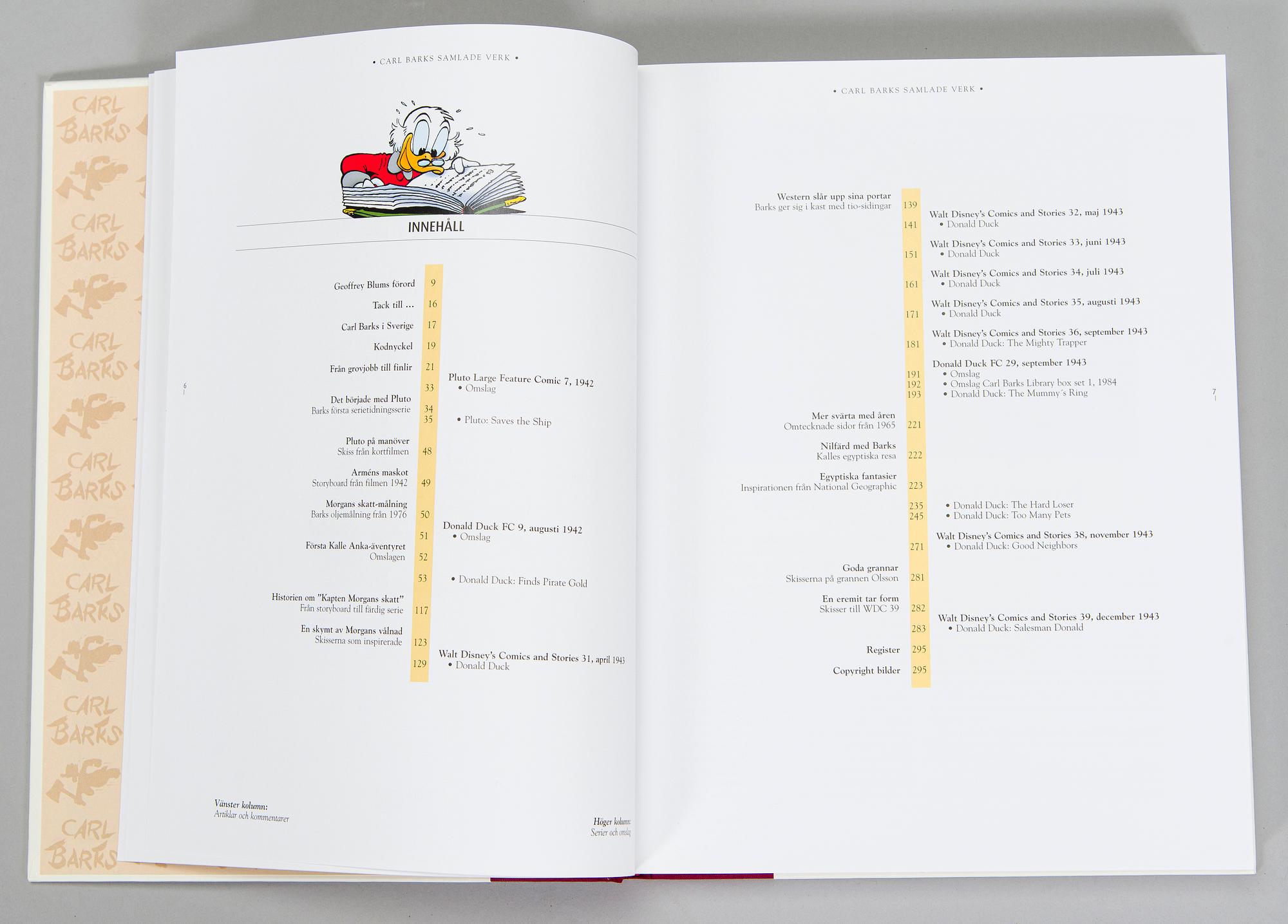 Carl Barks, "Carl Barks' Collected Works", 30 volumes, Egmont Publishing 2005-2008.