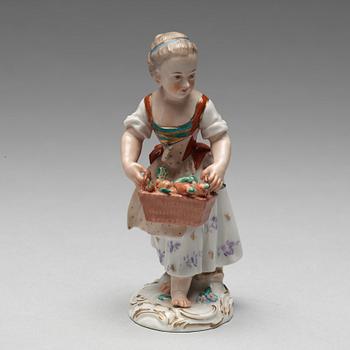 FIGURIN, porslin. Meissen, 1900-tal.