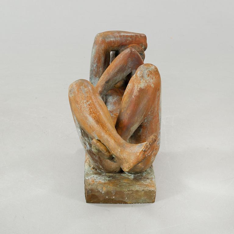 JØRGEN THOMS, patinated bronze, signed.