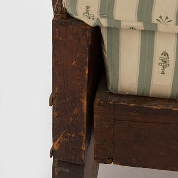 Sohva ja pöytä, biedermeier-tyyli, 1800-luvun loppupuoli.