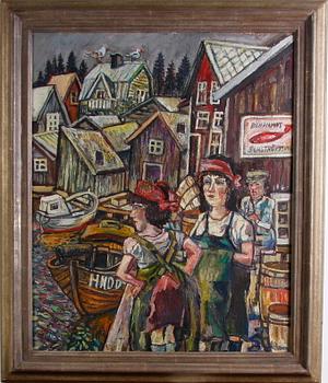 NORDBERG, OLLE. Olja på pannå, sign o dat -67.