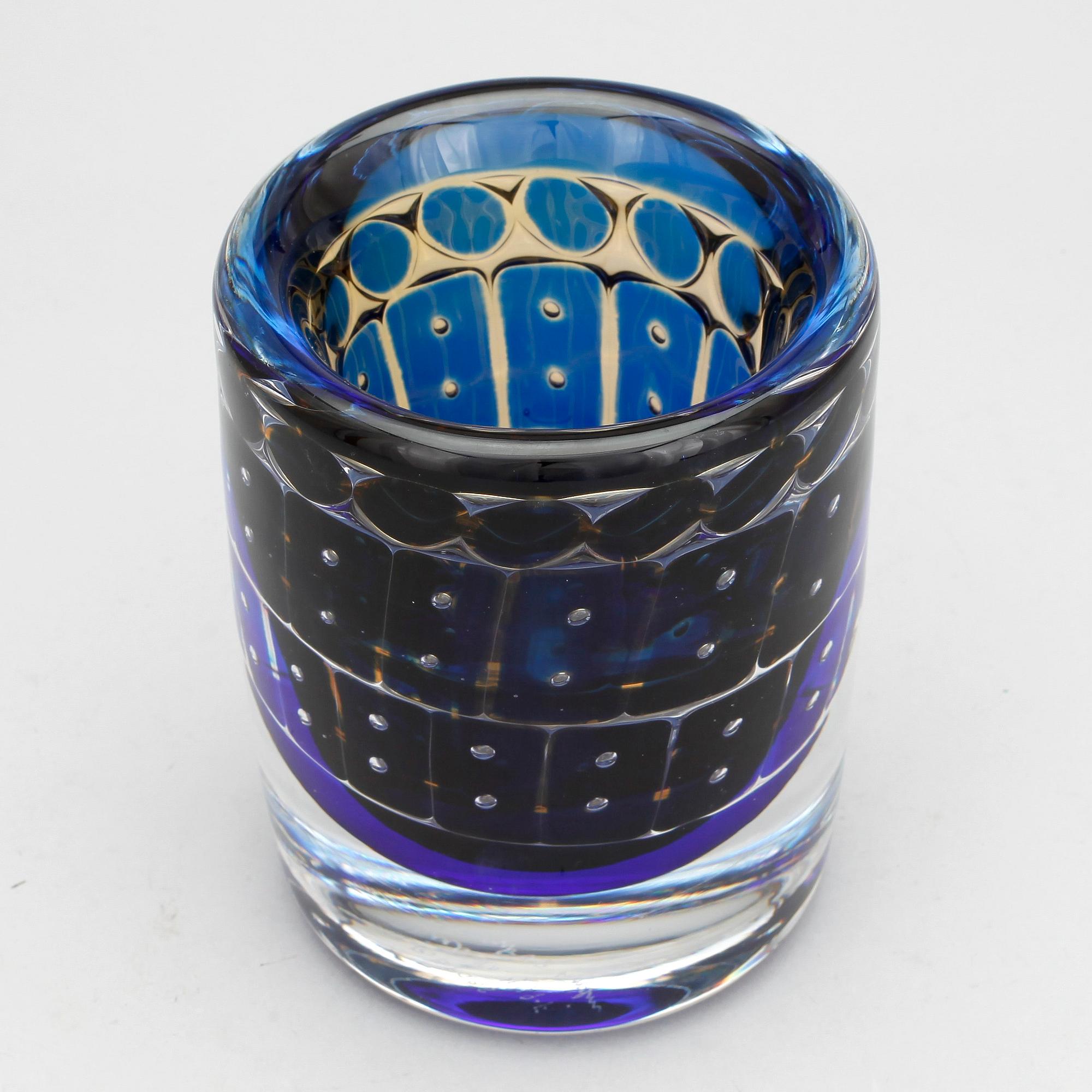 VAS, glas, Ariel, Ingeborg Lundin, Orrefors 1957.