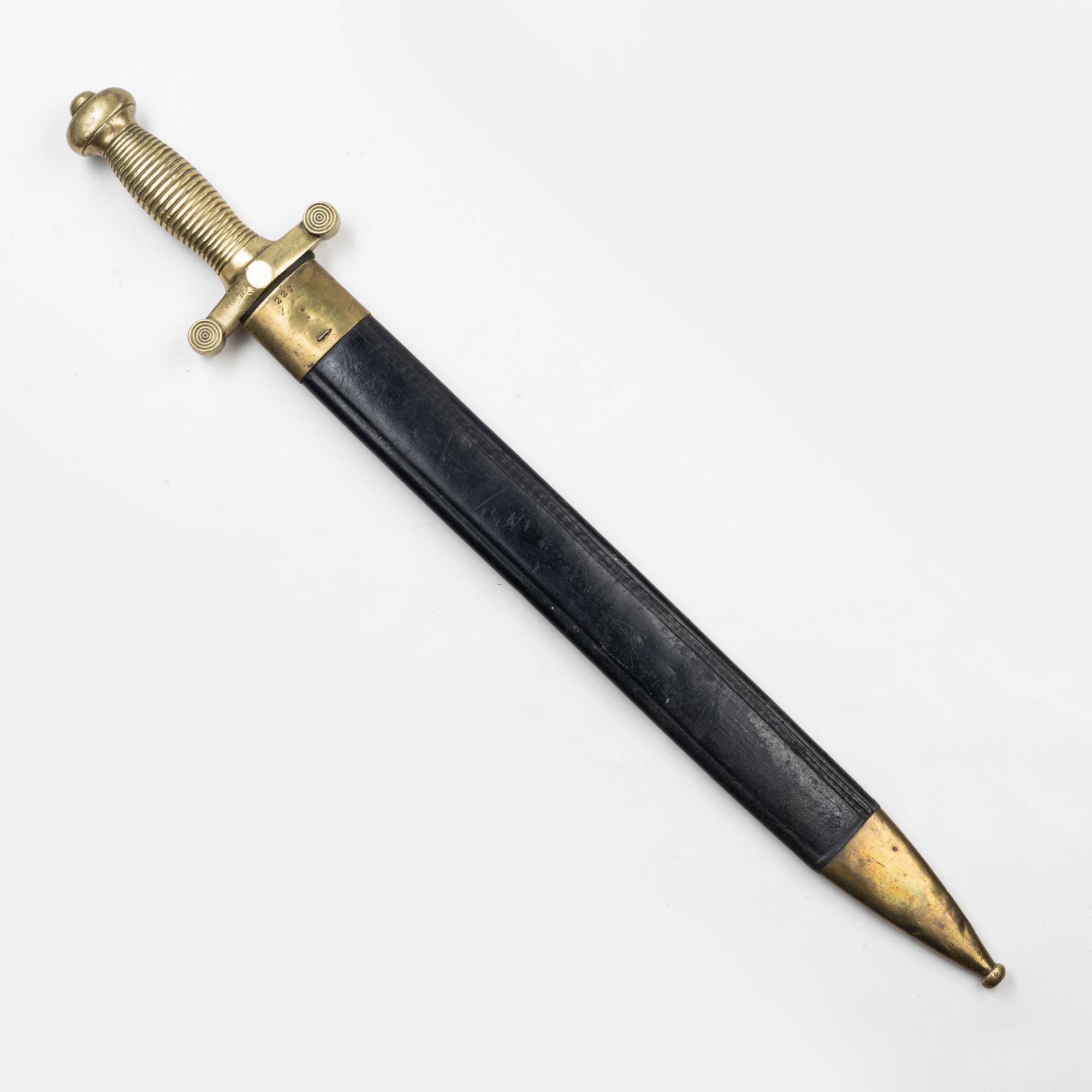 Huggare, fransk, för artilleriet, 1800-talets mitt.