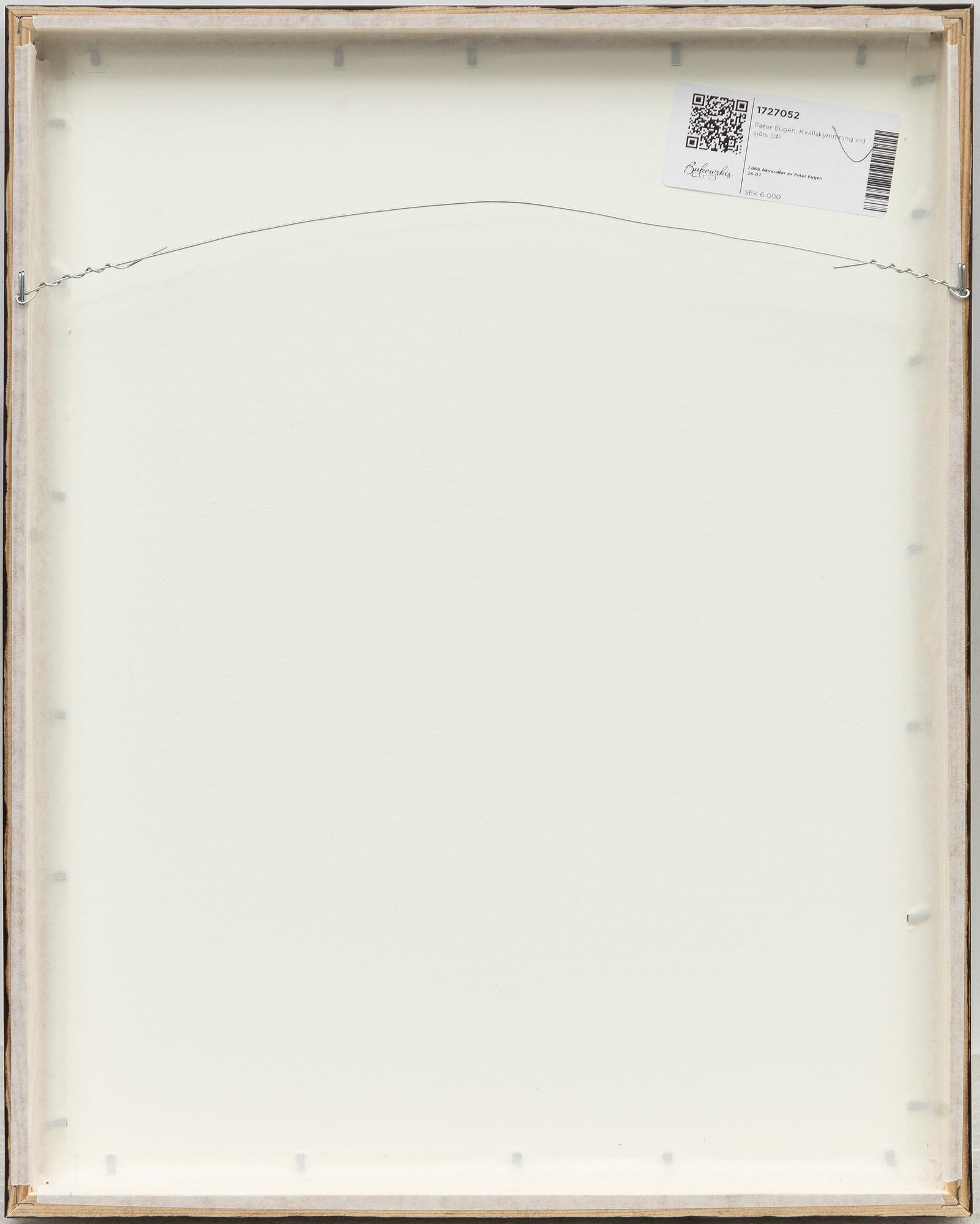 Peter Eugén, Evening twilight by the lake.